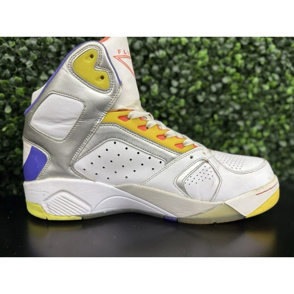 Nike Air Flight Lite High Hyper Grape Silver 329984-100 Men's 10.5 Pre-owned